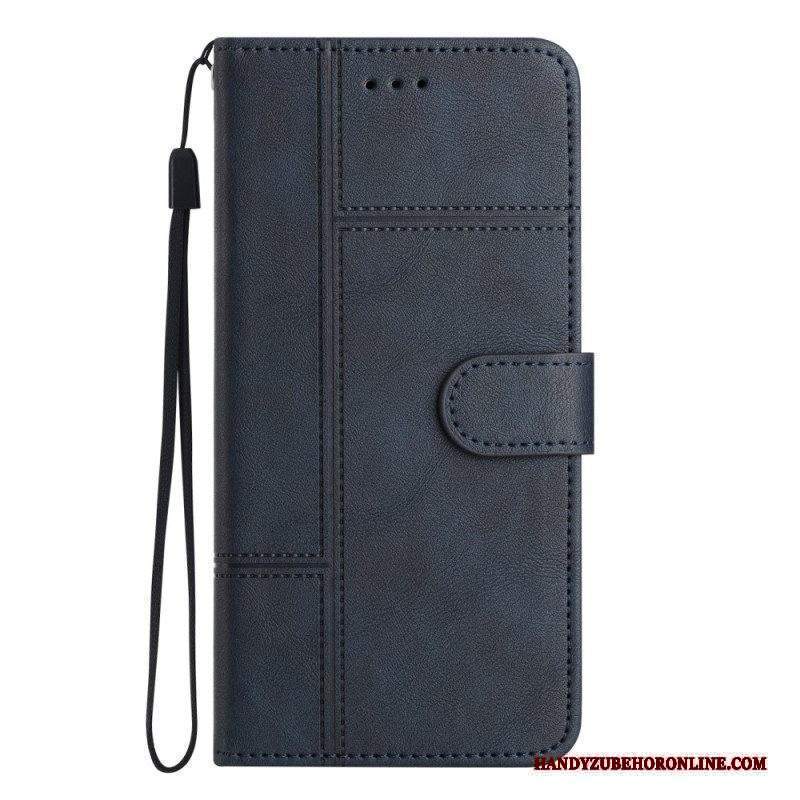 Custodia in pelle Xiaomi 12 Lite Stile Aziendale Strappy