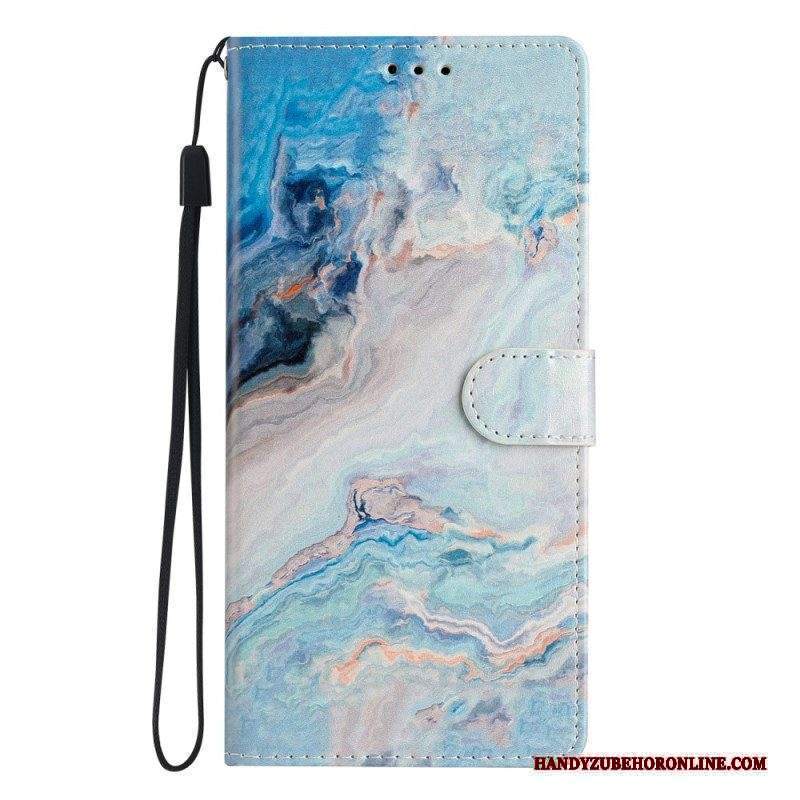 Custodia in pelle Xiaomi 12 Lite Striscia Di Marmo