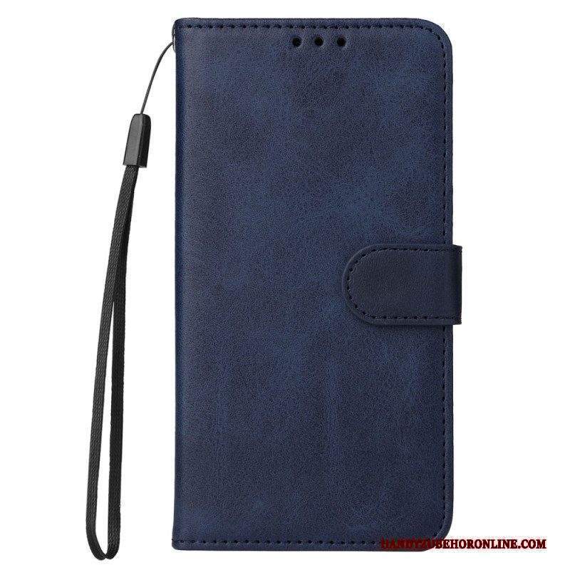 Custodia in pelle Xiaomi 12T / 12T Pro Ecopelle Con Cinturino