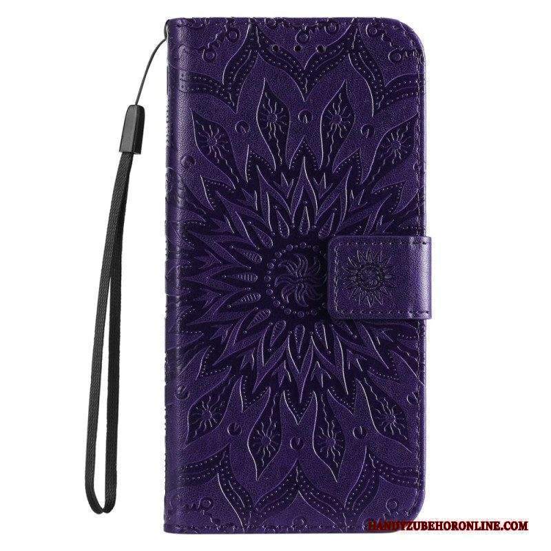 Custodia in pelle Xiaomi 12T / 12T Pro Mandala Strappy