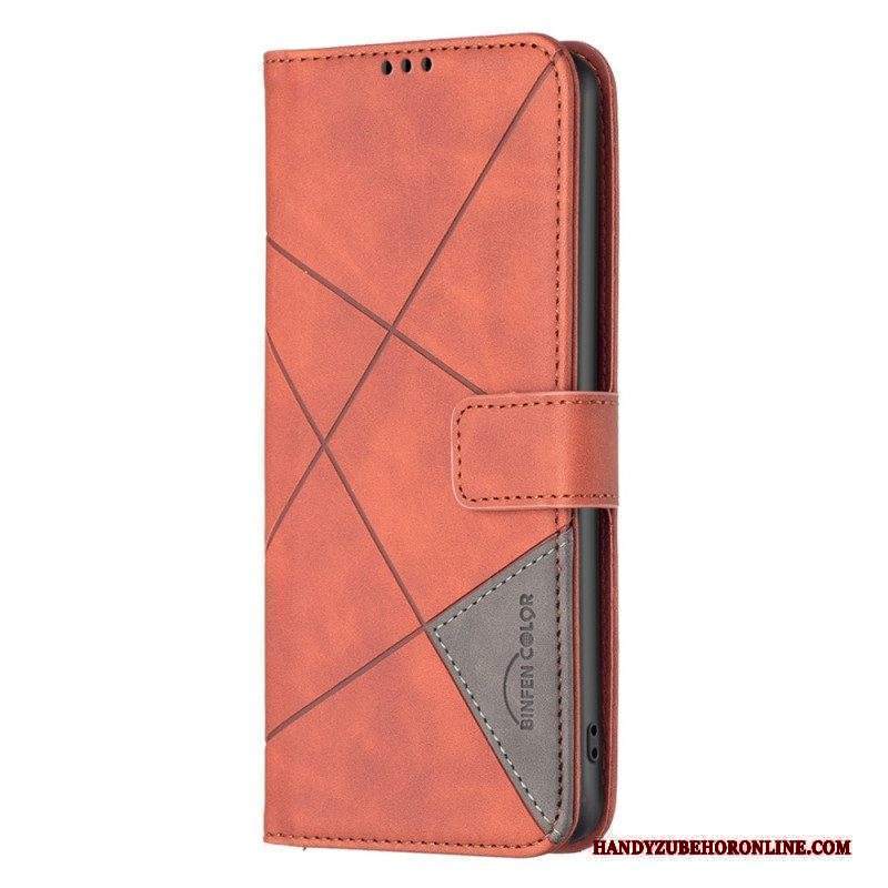 Custodia in pelle Xiaomi 12T / 12T Pro Triangoli Di Colore Binfen