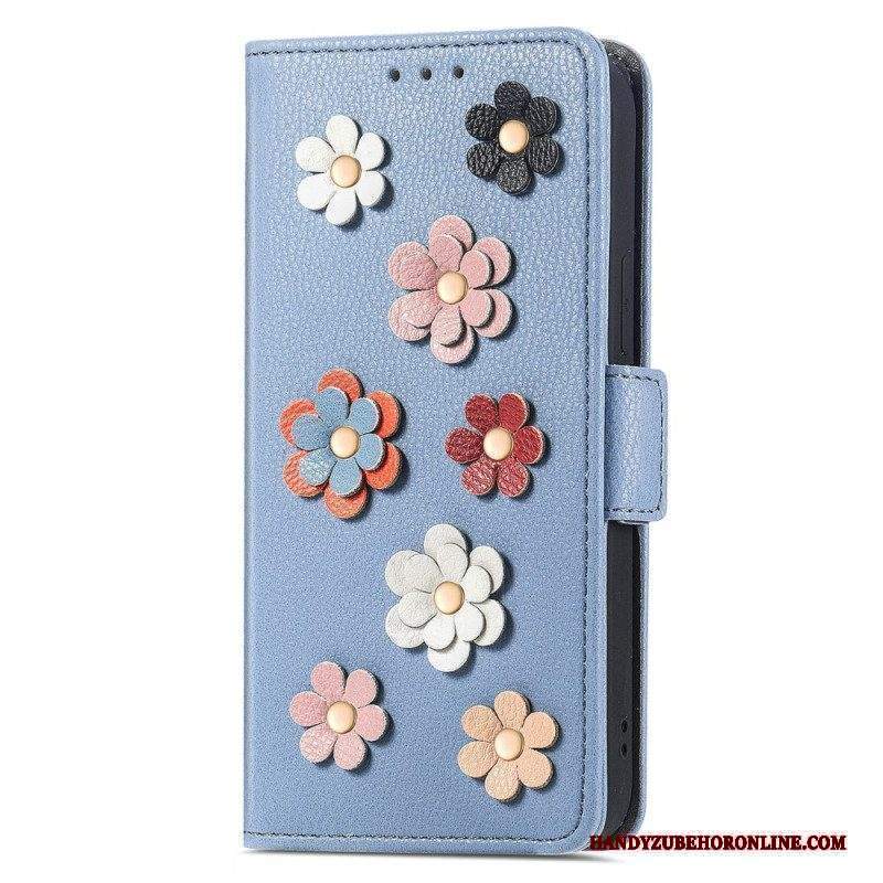 Custodia in pelle Xiaomi 13 Fiori Decorativi