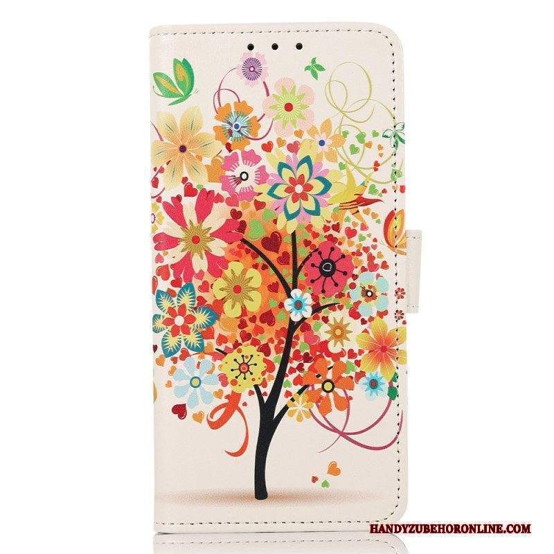 Custodia in pelle Xiaomi 13 Lite Albero In Fiore