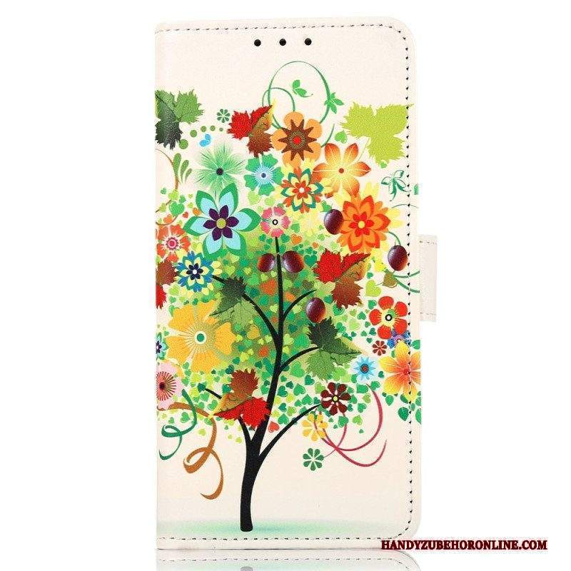 Custodia in pelle Xiaomi 13 Lite Albero In Fiore