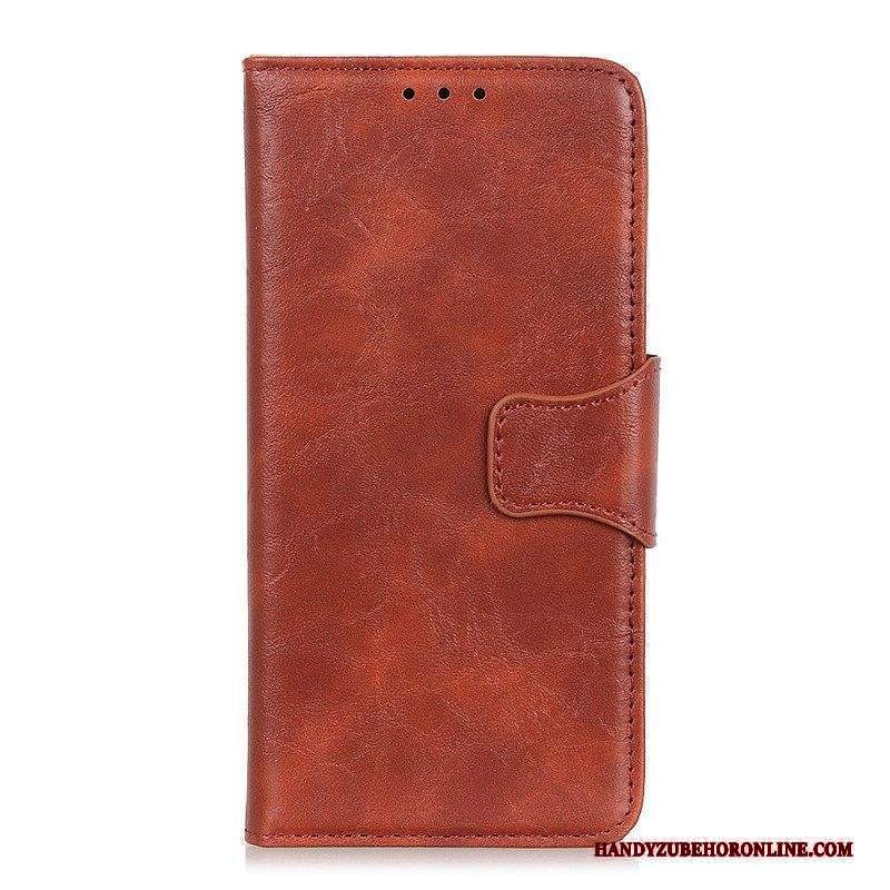 Custodia in pelle Xiaomi 13 Lite Chiusura Reversibile In Pelle Crosta