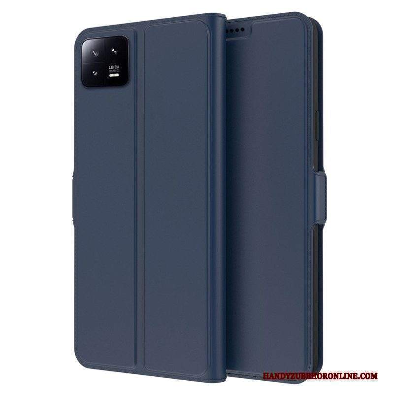 Custodia in pelle Xiaomi 13 Pro Effetto Pelle Sottile