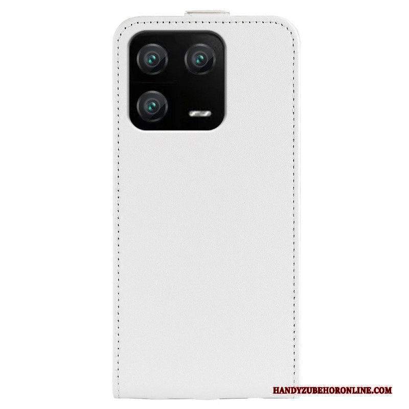 Custodia in pelle Xiaomi 13 Pro Folio Cover Ribalta Verticale Effetto Pelle