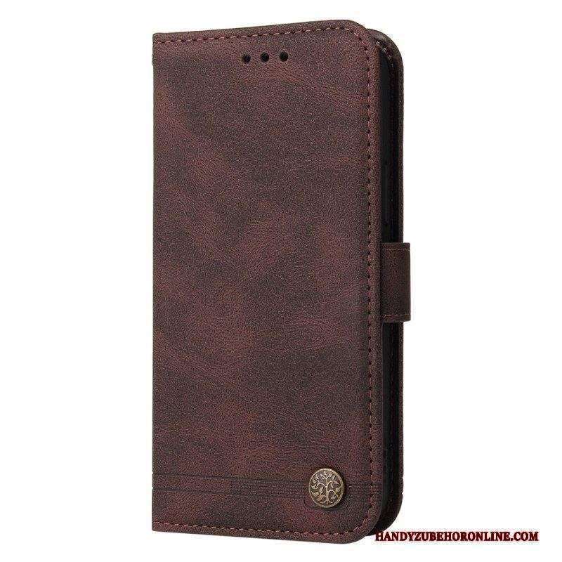 Custodia in pelle Xiaomi 13 Stile In Pelle Con Rivetto Decorativo