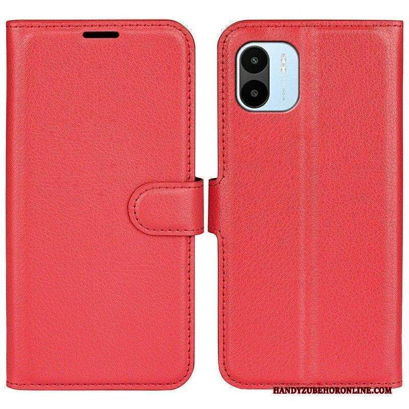 Custodia in pelle Xiaomi Redmi A1 Classico Effetto Pelle Litchi