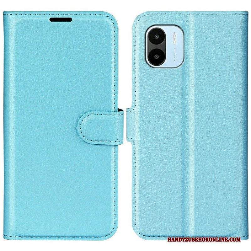 Custodia in pelle Xiaomi Redmi A1 Classico Effetto Pelle Litchi