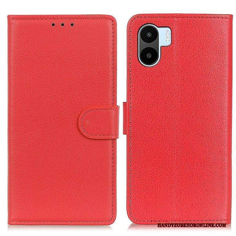 Custodia in pelle Xiaomi Redmi A1 Ecopelle Litchi