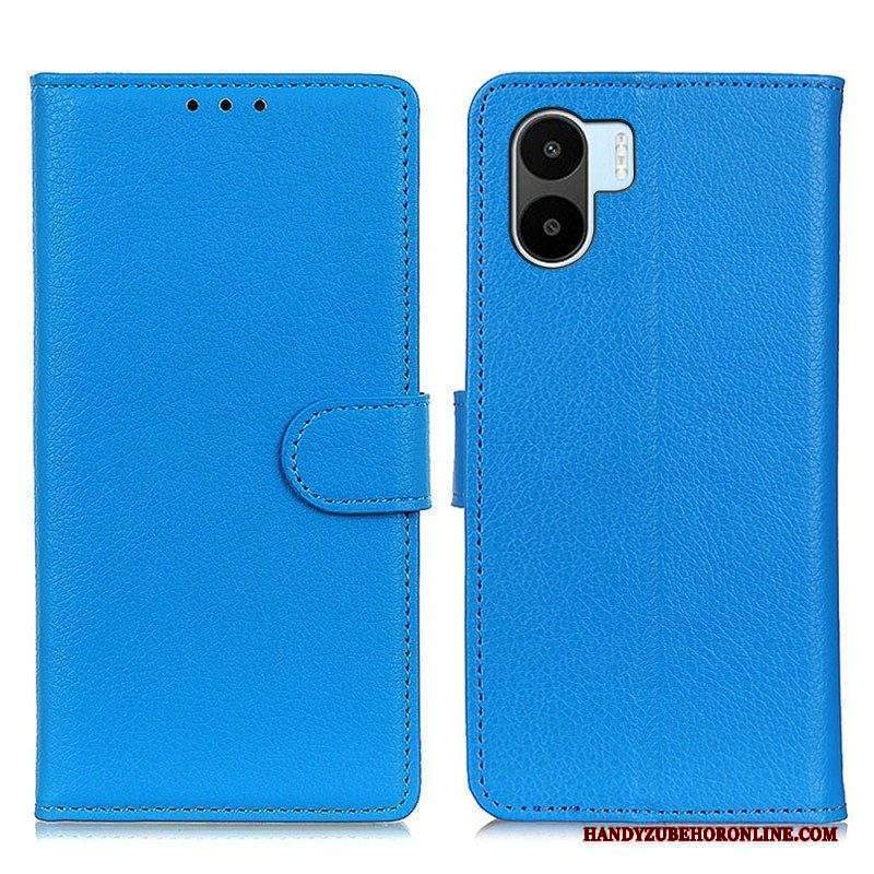 Custodia in pelle Xiaomi Redmi A1 Ecopelle Litchi