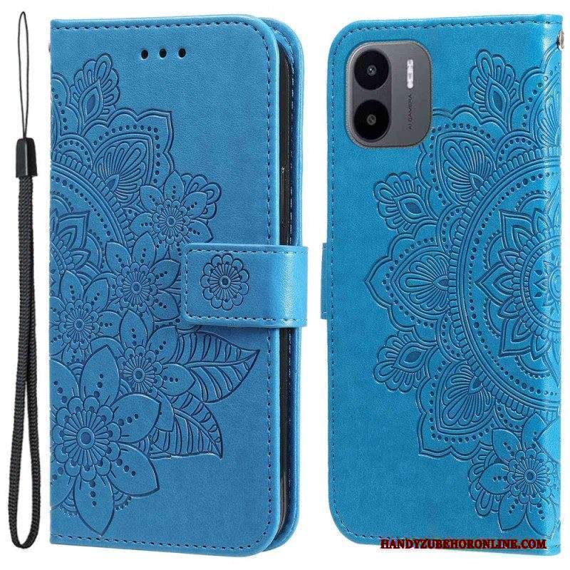 Custodia in pelle Xiaomi Redmi A1 Fiore Mandala