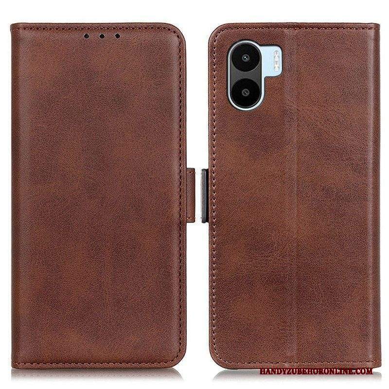 Custodia in pelle Xiaomi Redmi A1 Folio Cover Doppia Patta Classica