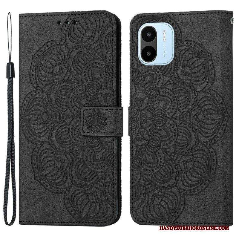 Custodia in pelle Xiaomi Redmi A1 Mandala Strappy