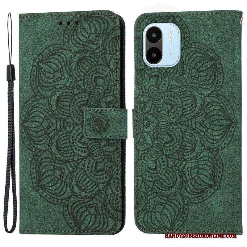 Custodia in pelle Xiaomi Redmi A1 Mandala Strappy