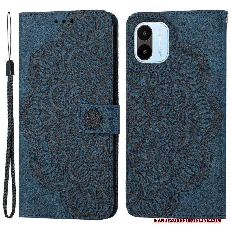 Custodia in pelle Xiaomi Redmi A1 Mandala Strappy