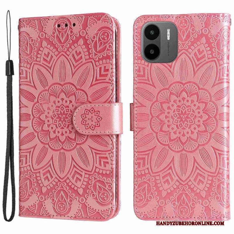 Custodia in pelle Xiaomi Redmi A1 Reticolo Della Mandala