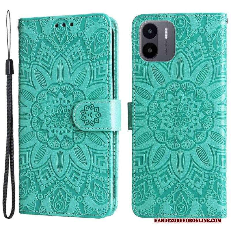 Custodia in pelle Xiaomi Redmi A1 Reticolo Della Mandala