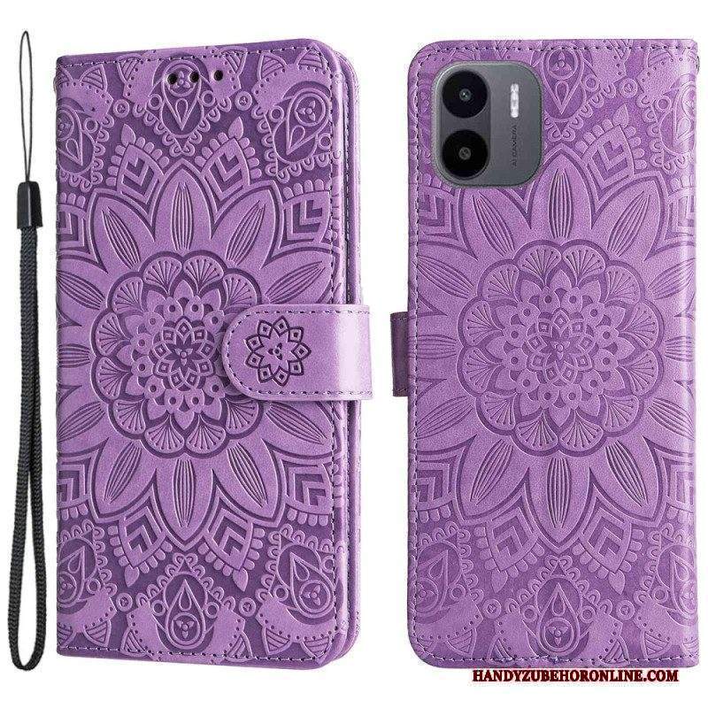 Custodia in pelle Xiaomi Redmi A1 Reticolo Della Mandala