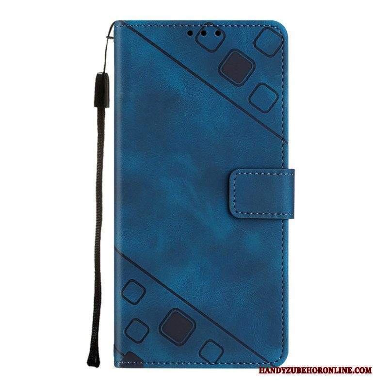 Custodia in pelle Xiaomi Redmi A1 Strappy Stile Anni '70