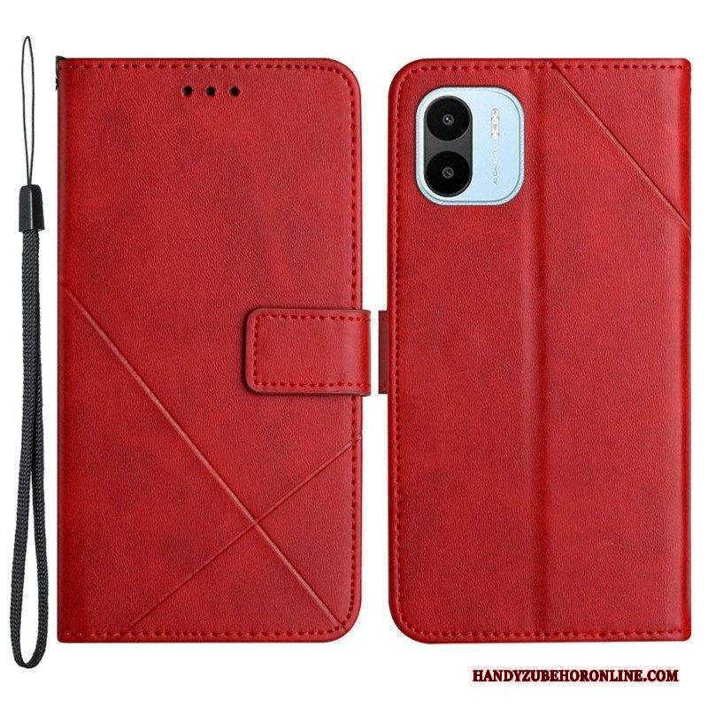 Custodia in pelle Xiaomi Redmi A1 X Design Stile In Pelle Geo