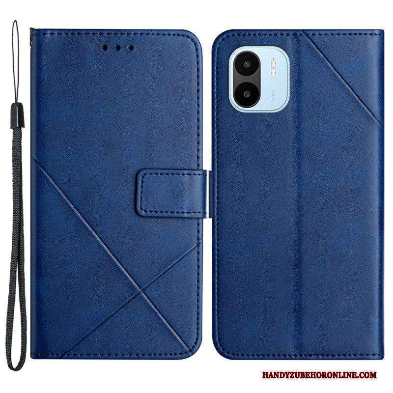 Custodia in pelle Xiaomi Redmi A1 X Design Stile In Pelle Geo