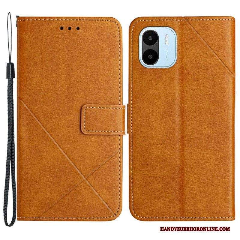 Custodia in pelle Xiaomi Redmi A1 X Design Stile In Pelle Geo