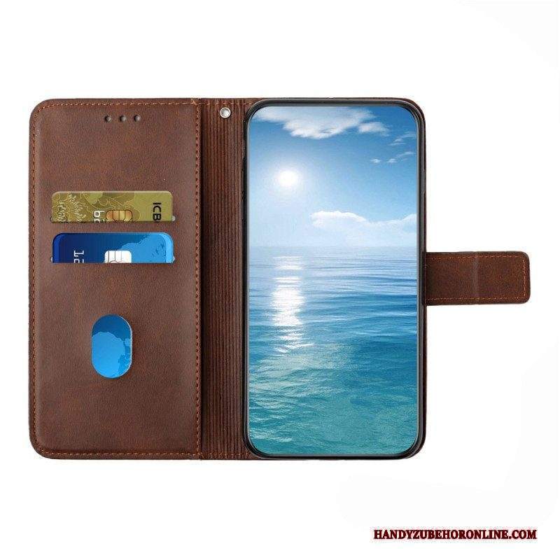 Custodia in pelle Xiaomi Redmi A1 X Design Stile In Pelle Geo