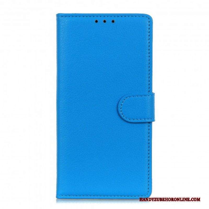 Custodia in pelle Xiaomi Redmi Note 10 / 10S Effetto Pelle Litchi Premium