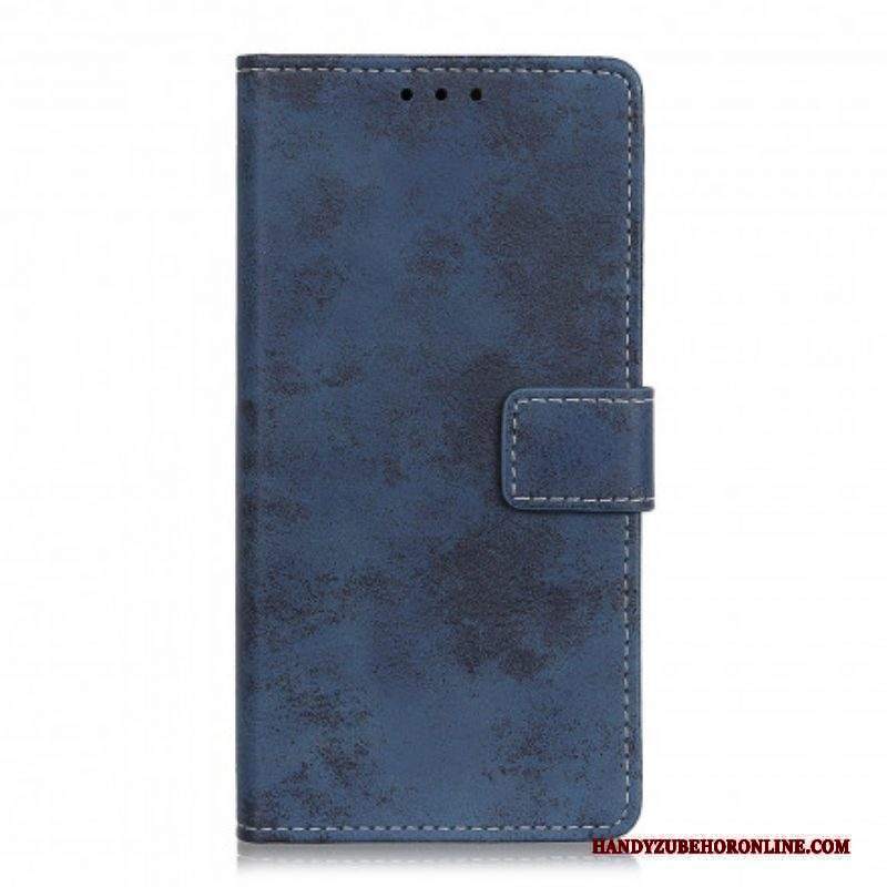 Custodia in pelle Xiaomi Redmi Note 10 / 10S Effetto Pelle Vintage