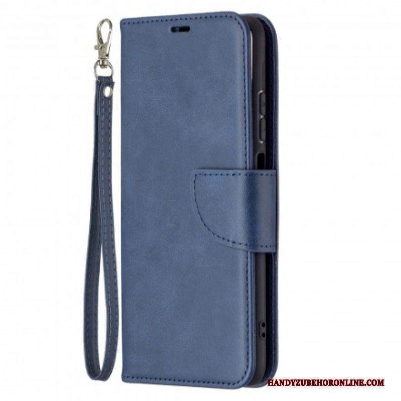 Custodia in pelle Xiaomi Redmi Note 10 / 10S Folio Cover Lembo Liscio Obliquo