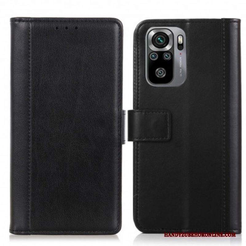 Custodia in pelle Xiaomi Redmi Note 10 / 10S Stile Pelle Crosta