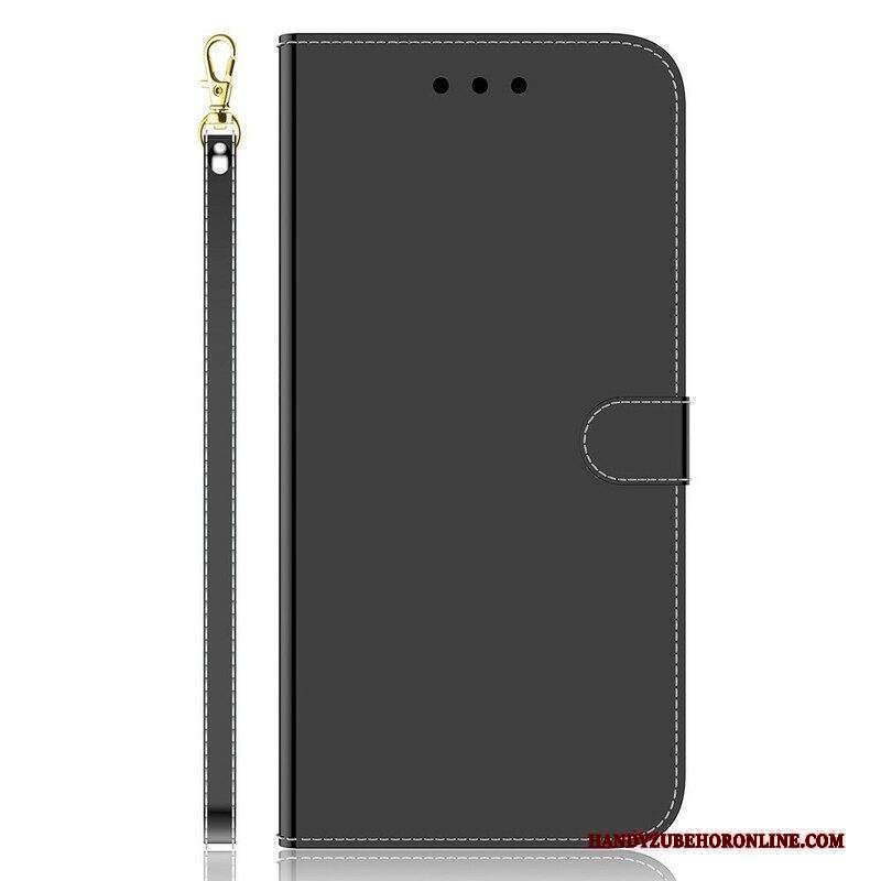 Custodia in pelle Xiaomi Redmi Note 10 5G Copertura Dello Specchio