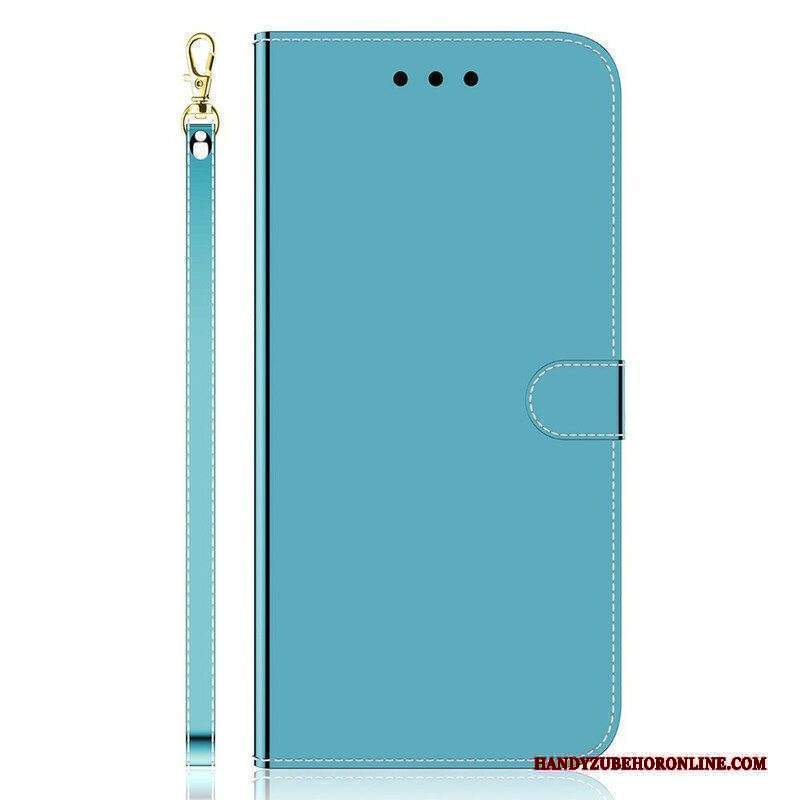 Custodia in pelle Xiaomi Redmi Note 10 5G Copertura Dello Specchio