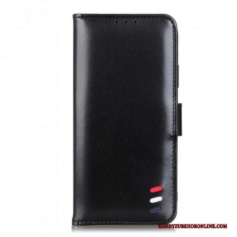 Custodia in pelle Xiaomi Redmi Note 10 5G Effetto Pelle Tricolore