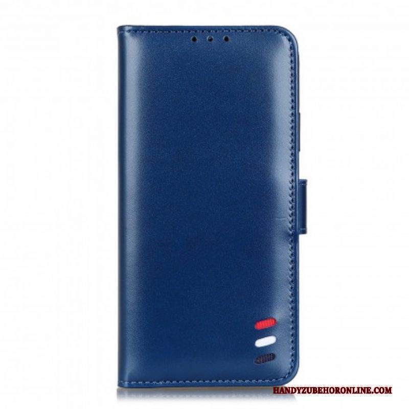 Custodia in pelle Xiaomi Redmi Note 10 5G Effetto Pelle Tricolore