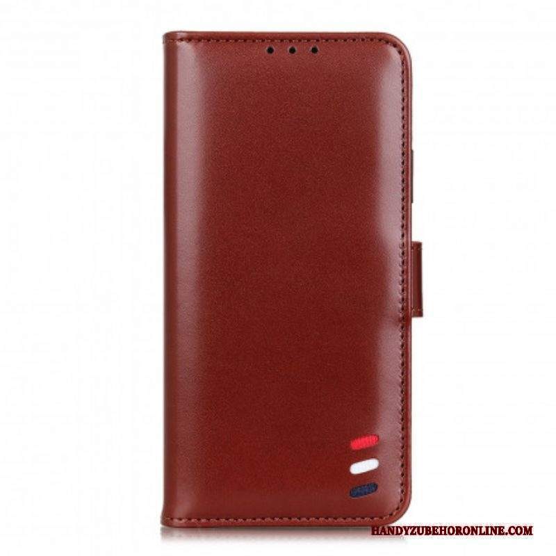 Custodia in pelle Xiaomi Redmi Note 10 5G Effetto Pelle Tricolore