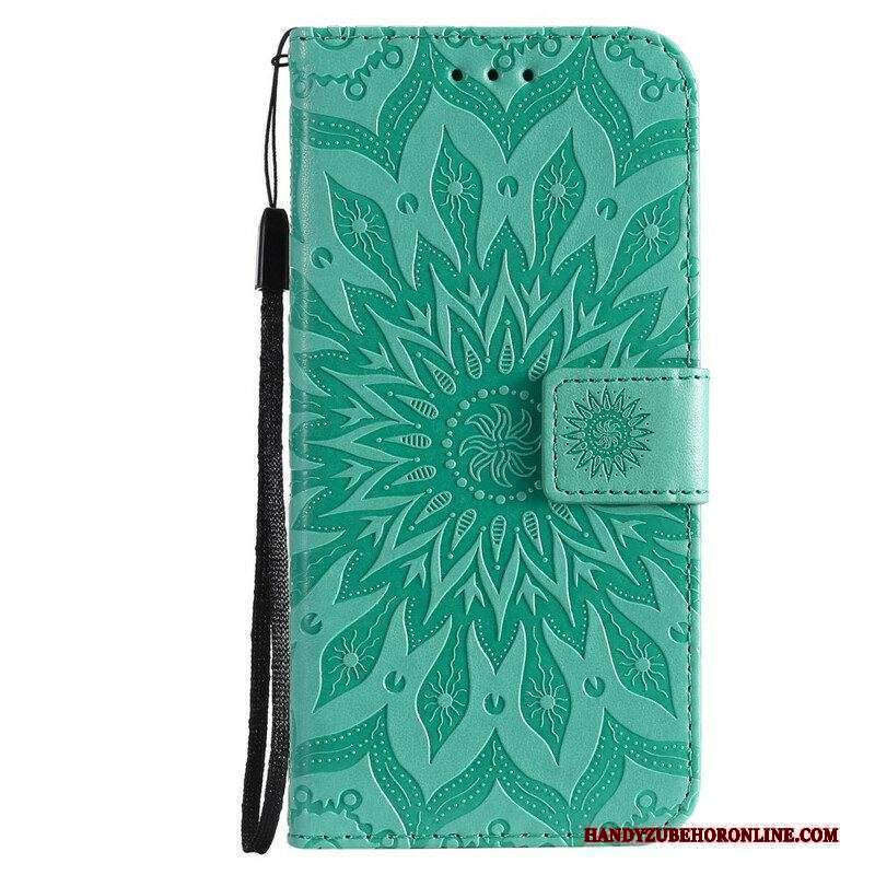 Custodia in pelle Xiaomi Redmi Note 10 5G Fiore Del Sole