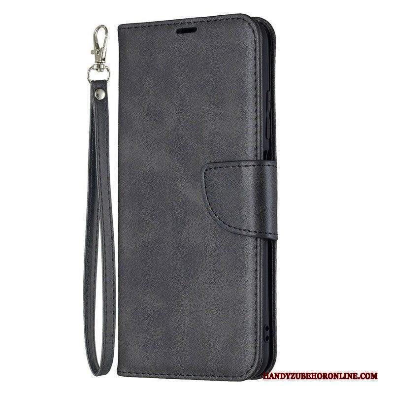 Custodia in pelle Xiaomi Redmi Note 10 5G Folio Cover Lembo Liscio Obliquo