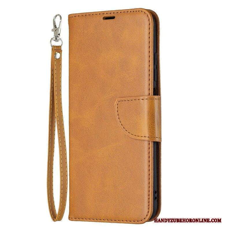 Custodia in pelle Xiaomi Redmi Note 10 5G Folio Cover Lembo Liscio Obliquo