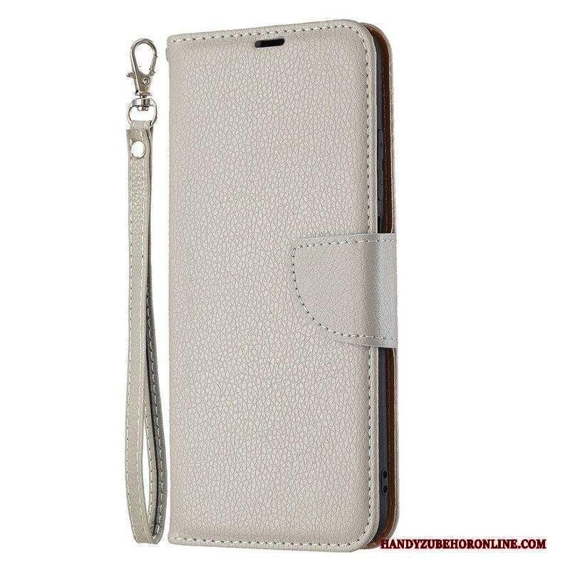 Custodia in pelle Xiaomi Redmi Note 10 5G Folio Cover Litchi Rabat Obliquo