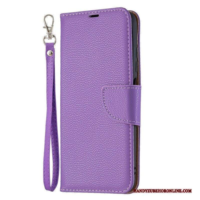 Custodia in pelle Xiaomi Redmi Note 10 5G Folio Cover Litchi Rabat Obliquo