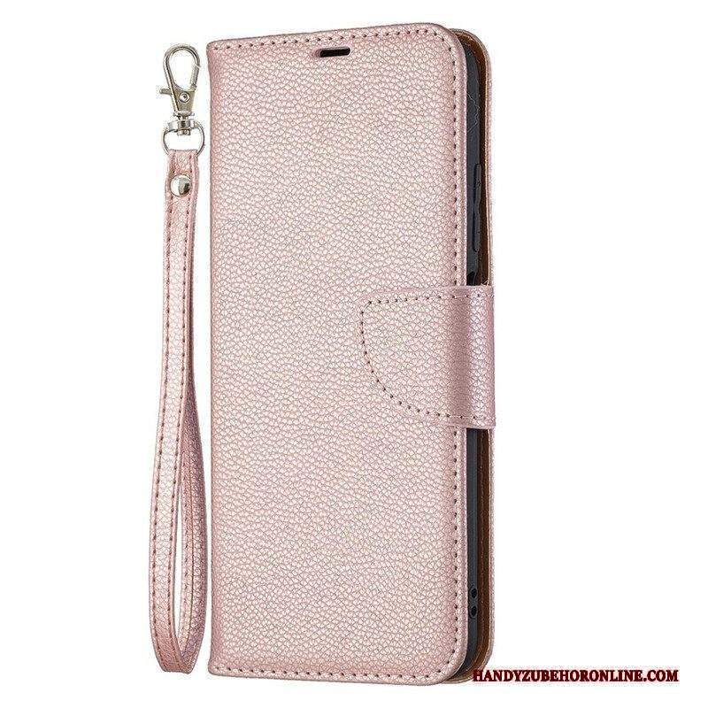 Custodia in pelle Xiaomi Redmi Note 10 5G Folio Cover Litchi Rabat Obliquo