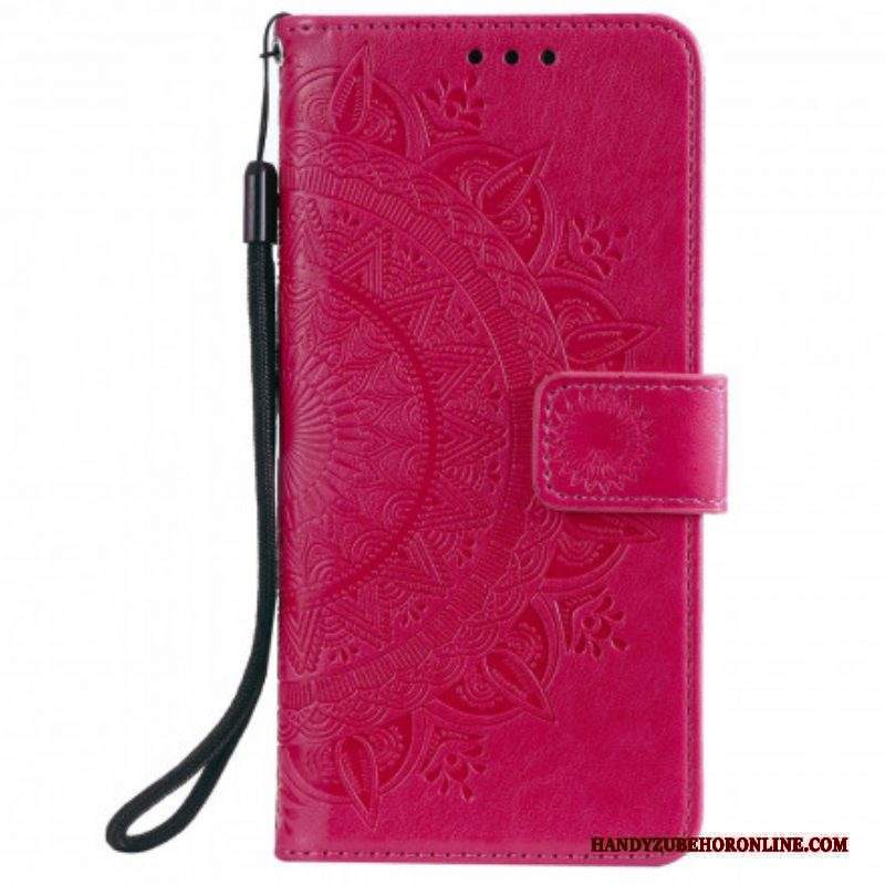 Custodia in pelle Xiaomi Redmi Note 10 5G Mandala Del Sole