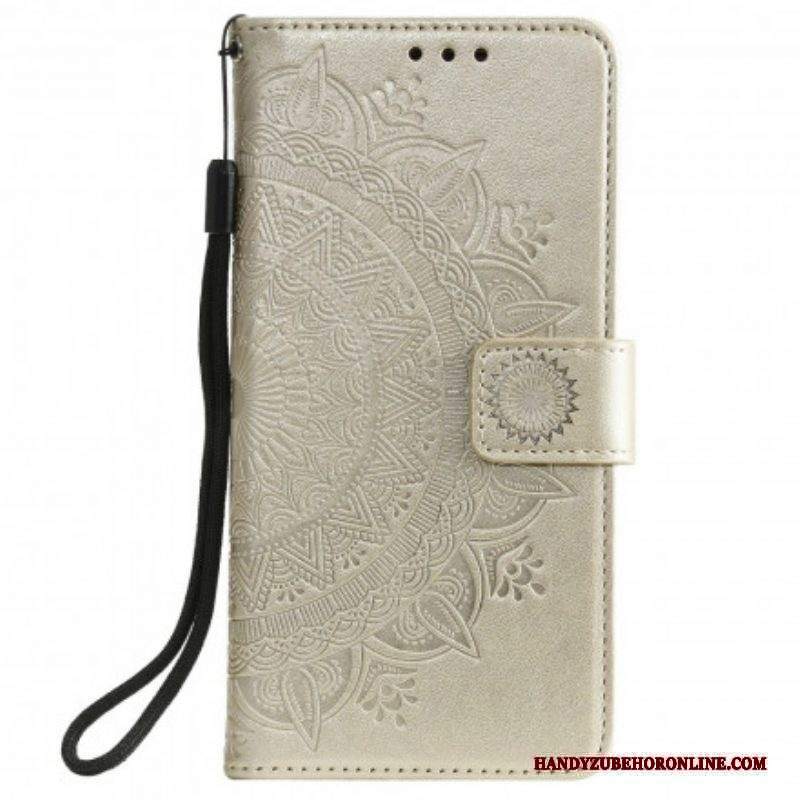 Custodia in pelle Xiaomi Redmi Note 10 5G Mandala Del Sole