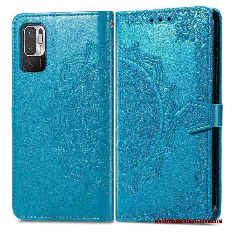 Custodia in pelle Xiaomi Redmi Note 10 5G Mandala Medioevo