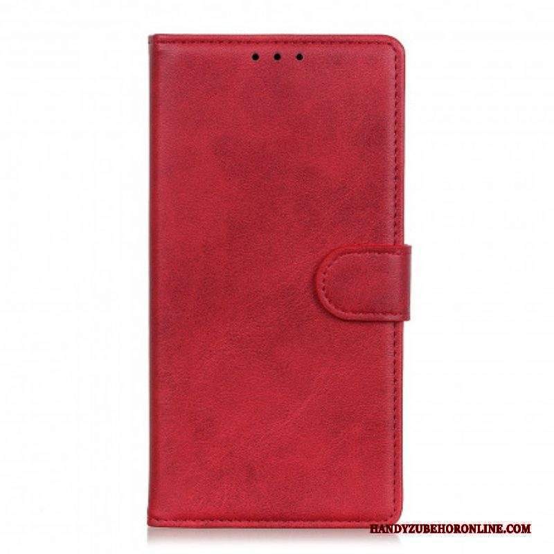 Custodia in pelle Xiaomi Redmi Note 10 Pro Retro Effetto Pelle Opaca