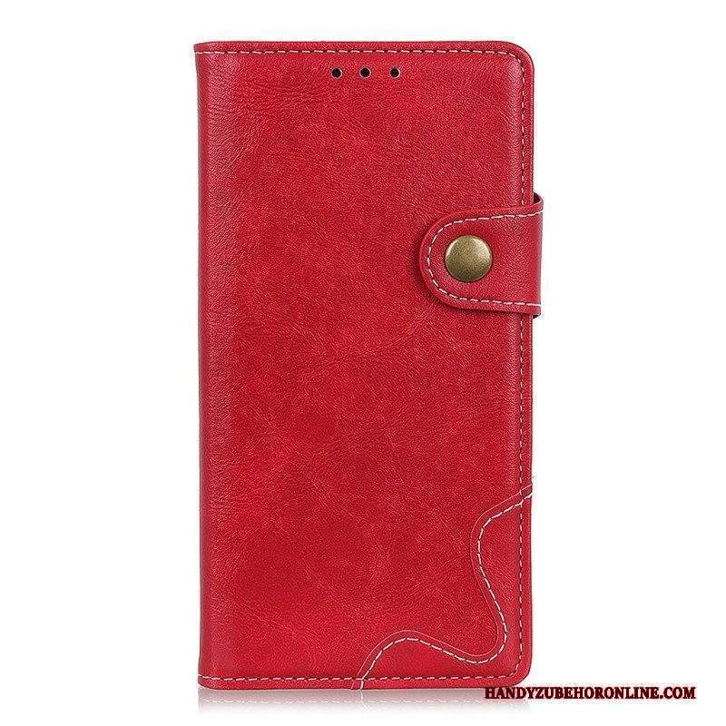 Custodia in pelle Xiaomi Redmi Note 11 / 11S Artistico E Cuciture