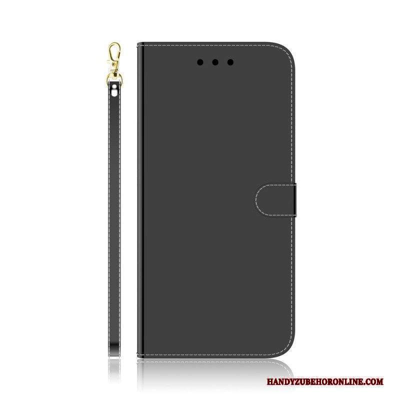 Custodia in pelle Xiaomi Redmi Note 11 / 11S Copri Specchietto In Ecopelle